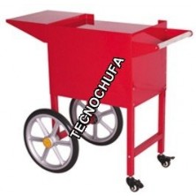 CARRITO ROJO PARA MAQUINAS DE PALOMITAS TECNOPOP DE 6, 8 Y 10 OZ.