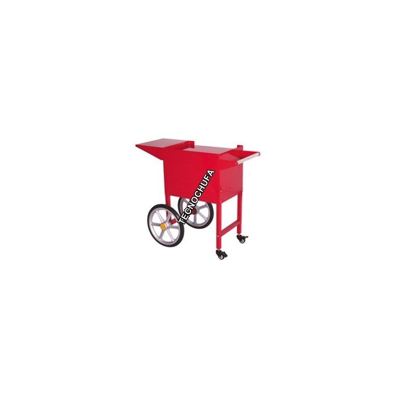 CARRITO ROJO PARA MAQUINAS DE PALOMITAS TECNOPOP DE 6, 8 Y 10 OZ.