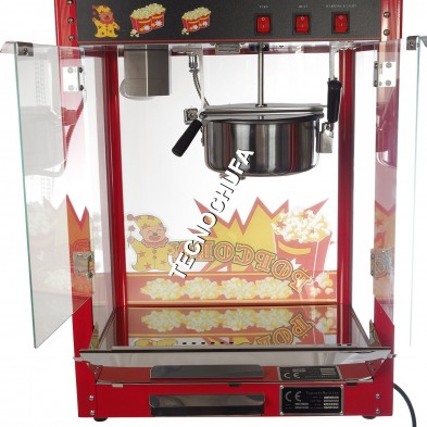 MACHINE À POPCORN TECNOPOP 8 OZ AVEC CHARIOT