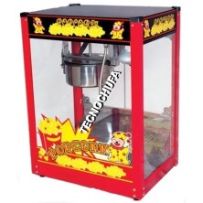 MAQUINA DE PALOMITAS DE MAIZ TECNOPOP 8 OZ CON CARRO (MEDIDAS Y RECOGEDOR DE REGALO)